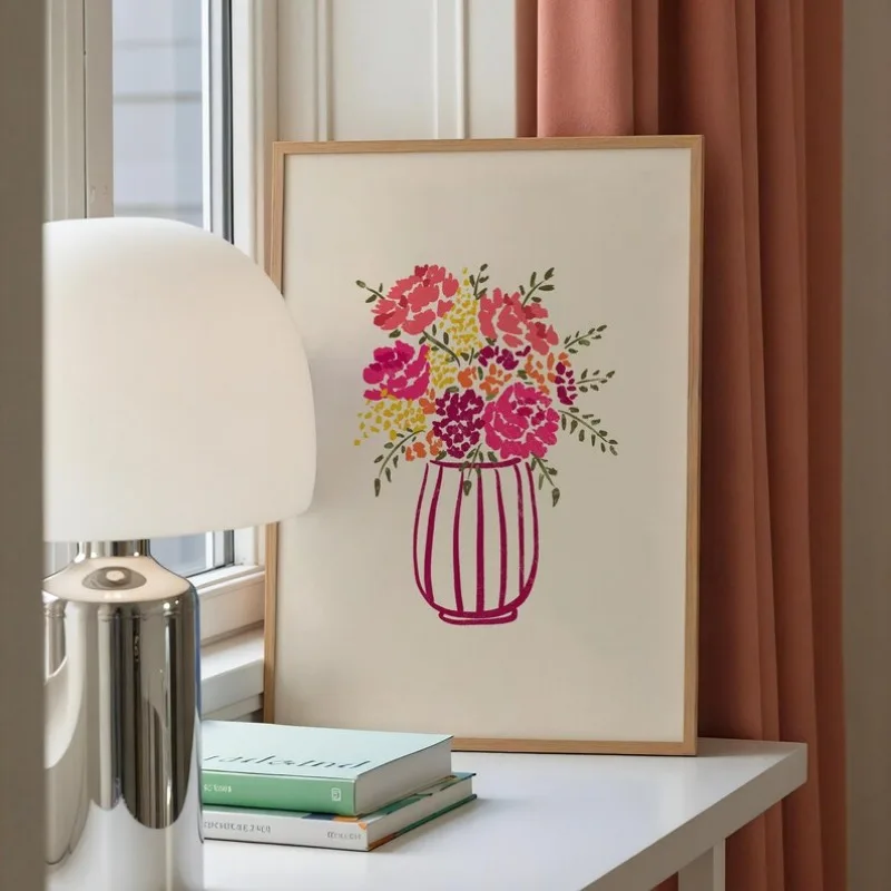 1 unidade de pintura em tela s - Florist Supply Vases avaliação e preço