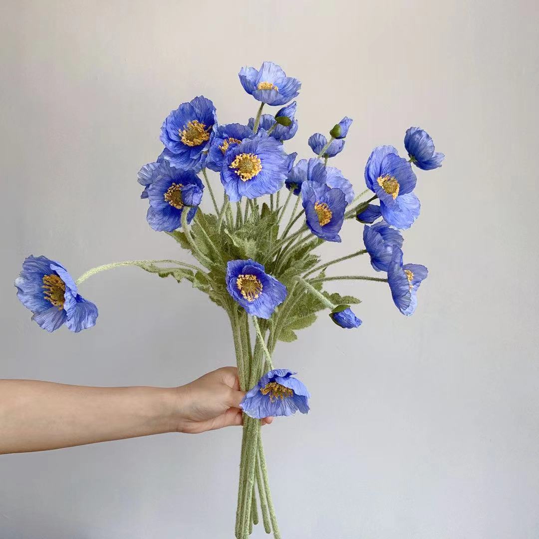 Falso papoula flores de seda,  - Florist Supply Bulk avaliação e preço
